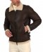 Montone Shearling testa di moro biker uomo collo camicia con fibbia