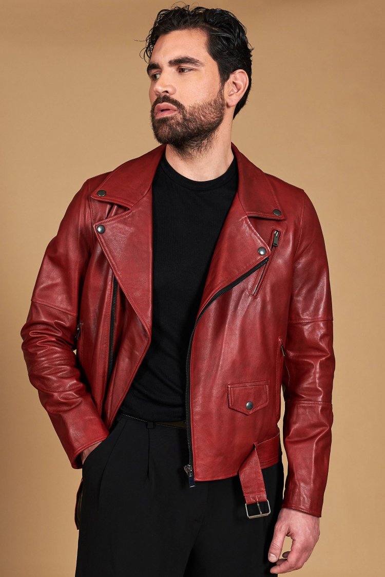 Chiodo biker rote...