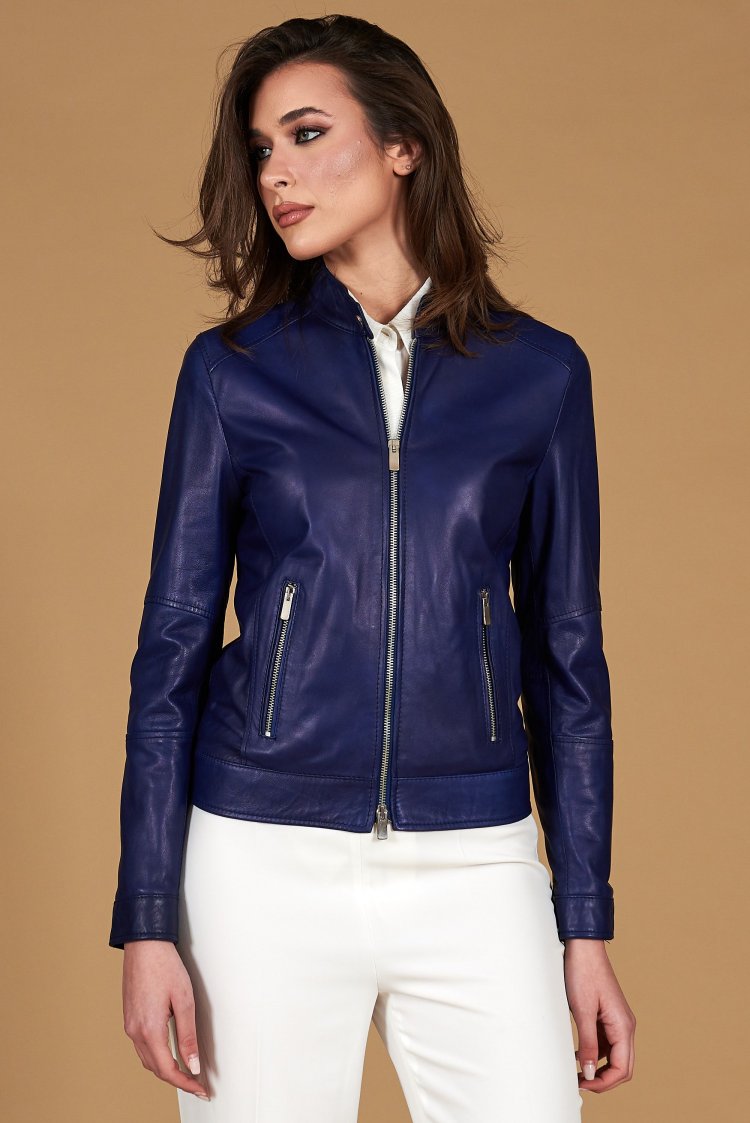 Bluette lederjacke...